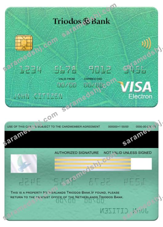Netherlands Triodos Bank visa electron card